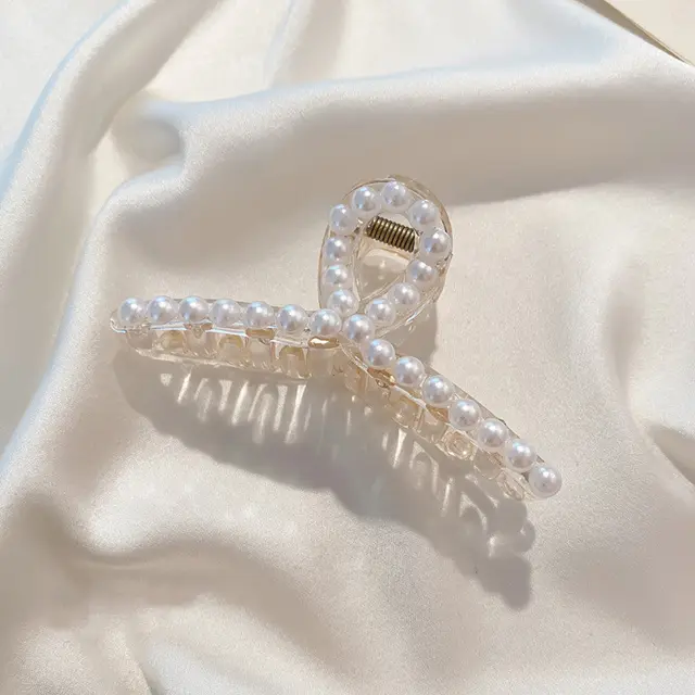 Pearl Hairpin Side Clip Size Hair Clip Hair Clip Hairpin Headwear Large Size Pearl Clip - Shop at LoveMi