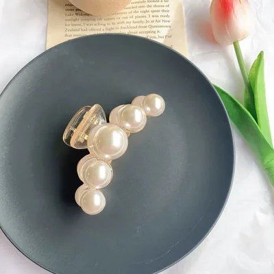 Pearl Hairpin Side Clip Size Hair Clip Hair Clip Hairpin Headwear Large Size - Shop at LoveMi
