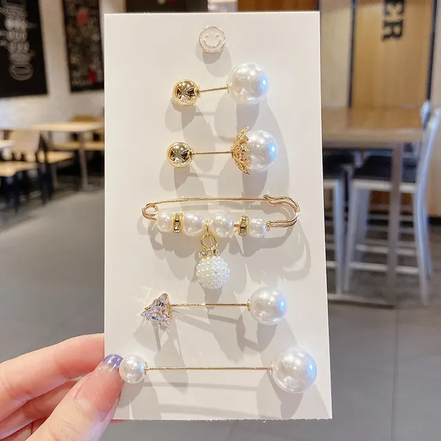 Pins To Fix The Waistband Of Clothes To Small Brooches And Large Clips 6Pieces Of Suit1 - Shop at LoveMi