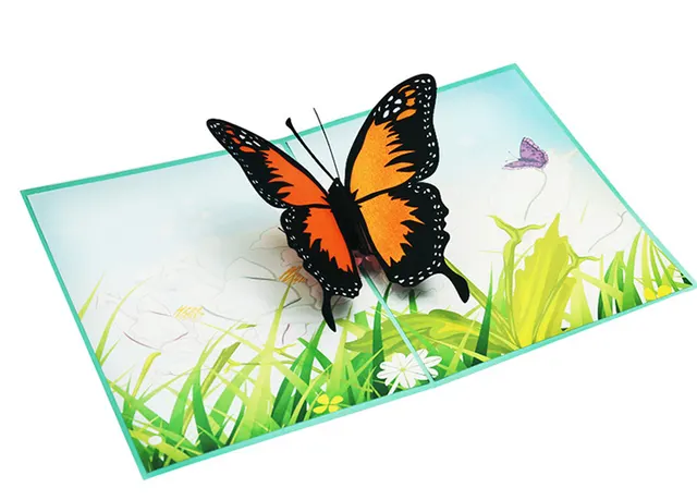 Paper Carving Creative Small Cards Butterfly Greeting Card - Shop at LoveMi