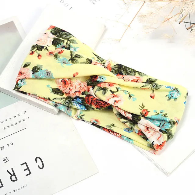 Sweat absorbent And Anti perspirant Bundled Headband With Wide brimmed Print Headband - Shop at LoveMi