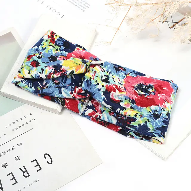 Sweat absorbent And Anti perspirant Bundled Headband With Wide brimmed Print Headband I - Shop at LoveMi