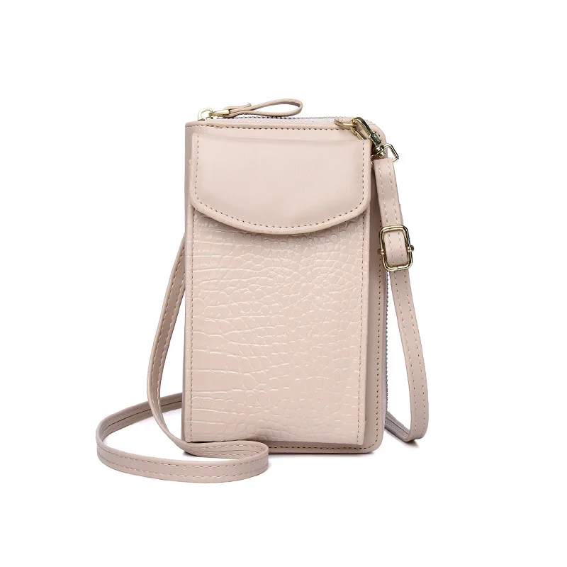 Multifunctional Crossbody Vertical Cover Type Mini Shoulder Beige - Shop at LoveMi