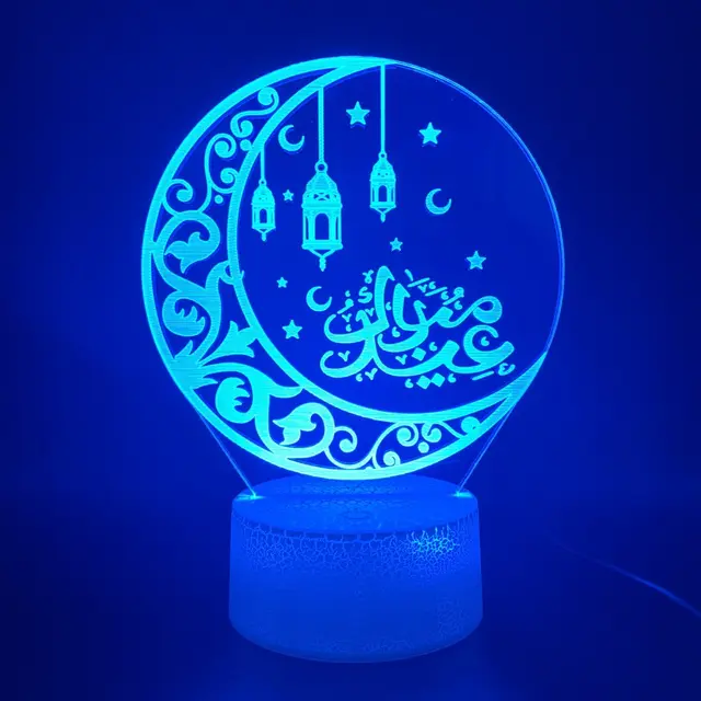 Religious 3D Night Light Christian Islam India Buddhism Colorful Energy Saving Lamp Muslim - Shop at LoveMi