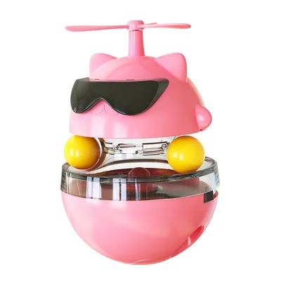 Cat Toy Laser Electric Infrared Ray Funny Turntable Tumbler Pink - Shop at LoveMi