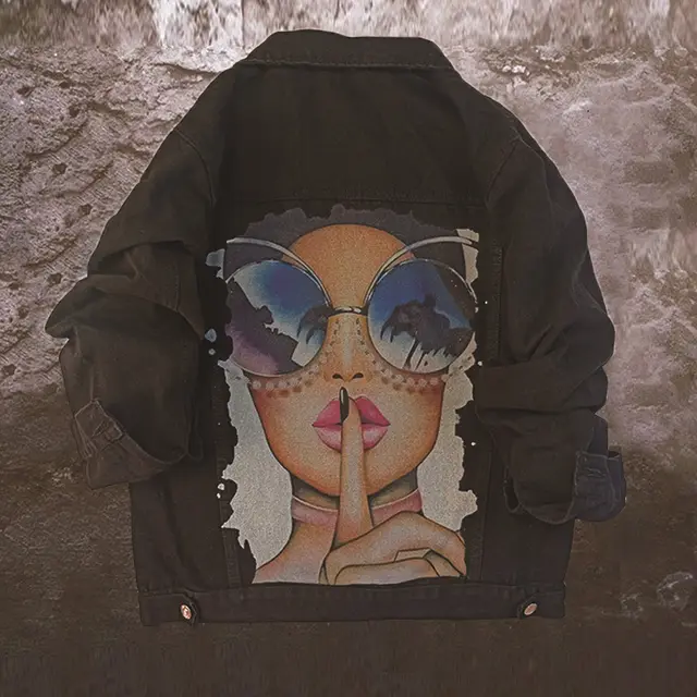 Casual Denim Jacket Women New Style Black - Shop at LoveMi