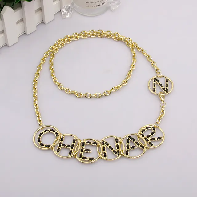 Vintage Leather Woven Personality Waist Chain Temperament All match Metal Chain - Shop at LoveMi