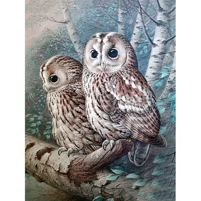 Forest Owl Embroidery Cross Stitch Owl - Shop at LoveMi
