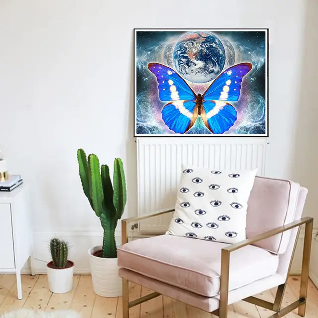 Bright Diamond Embroidery Butterfly DIY Diamond Painting Full Drill Square - Shop at LoveMi
