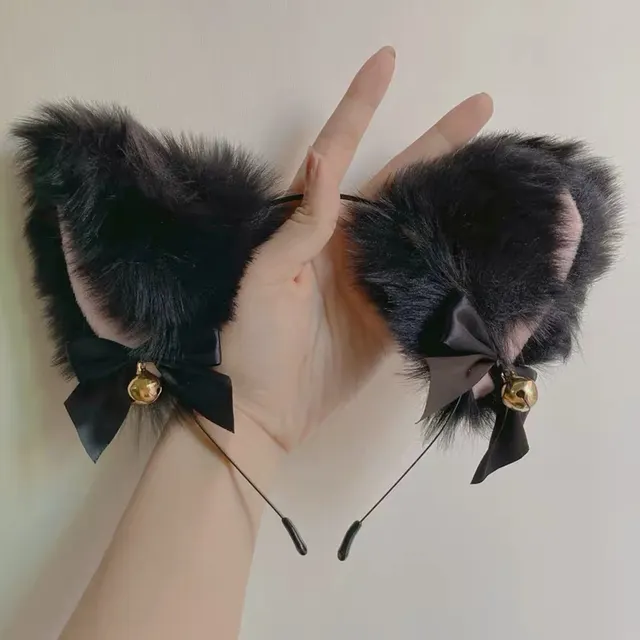 Plush Cute Cat Ears Headband - Shop at LoveMi