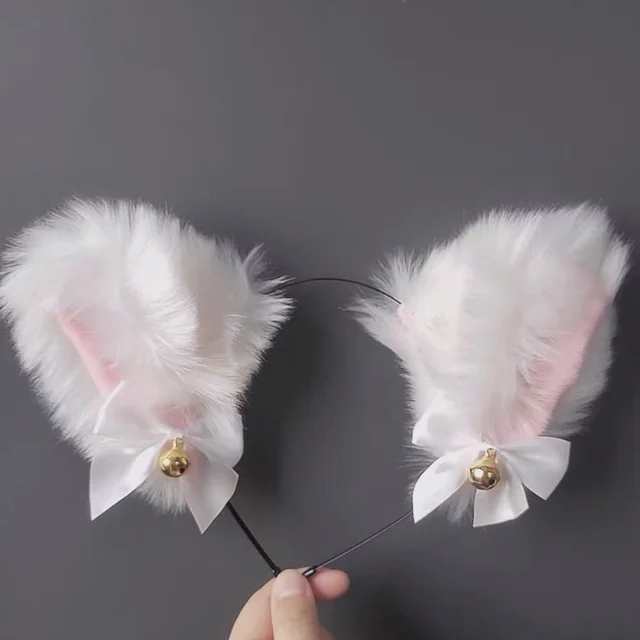 Plush Cute Cat Ears Headband - Shop at LoveMi