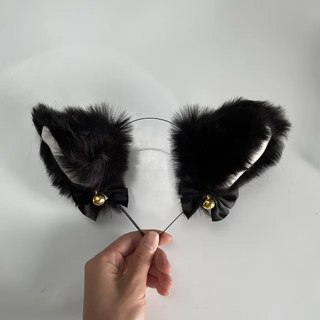 Plush Cute Cat Ears Headband J - Shop at LoveMi