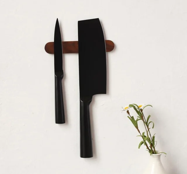 Wall mounted Kitchen Knife Shelf Knife Holder Free Punching Rack Small Fruit Cutter Sucks 15Cm - Shop at LoveMi
