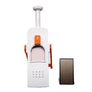 Multifunctional Vegetable Cutter Paper Shredder Kitchen Tool Meat Cutter Pound Garlic Household Shredder Onion Ginger Artifact - Orange