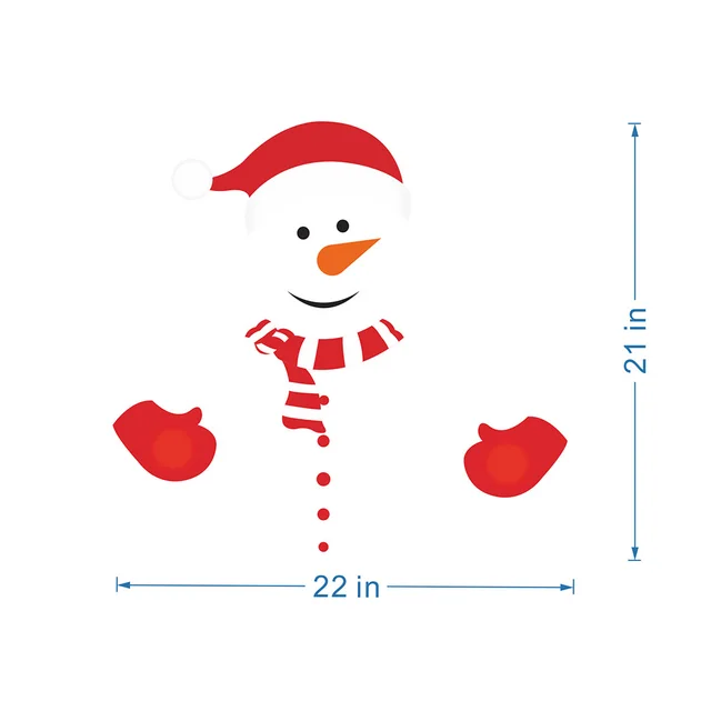 Christmas Snowman Expression Magnetic Refrigerator Sticker Holiday Cartoon Ct003 - Shop at LoveMi