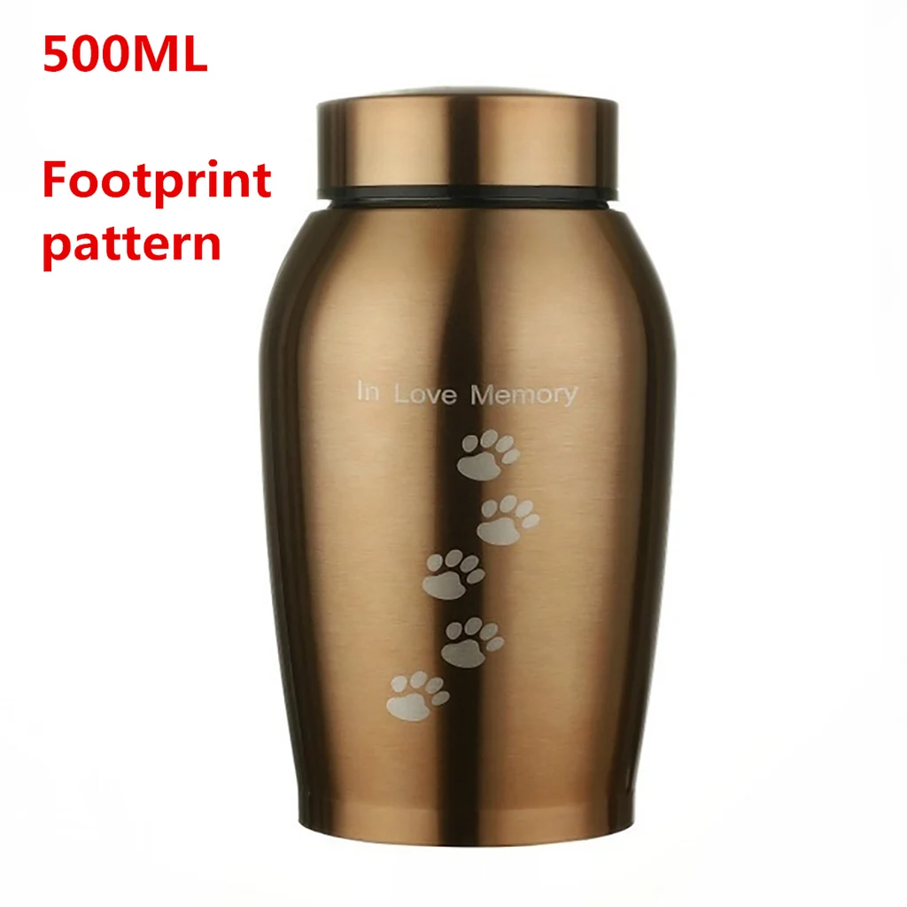 Commemorative Pet Stainless Steel Jar - Gold