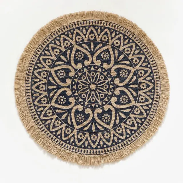 Nordic Placemats Cotton And Linen Dining Table Insulation, Home Jute Decoration - Shop at LoveMi
