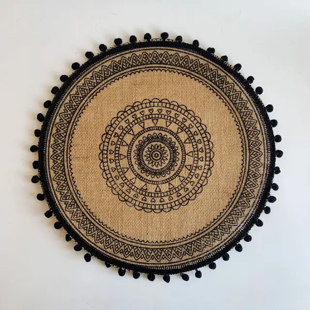 Nordic Placemats Cotton And Linen Dining Table Insulation, Home Jute Decoration K - Shop at LoveMi