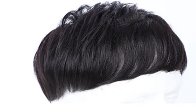 Men's Reissue Block Headreal Hairwhite Hairnatural Lifelikebreathable Wigreissue Top 16X18 Handwoven Twisted Textu - Shop at LoveMi