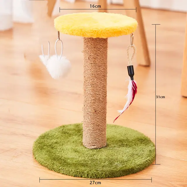 Cat Scratcher Sisal Vertical Durable Non dandruff Anti scratch Toy Cat Supplies 3Style - Shop at LoveMi