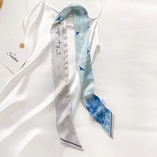 Cat Decoration Silk Scarf Womens National Style Long Scarf Ct11 - Shop at LoveMi