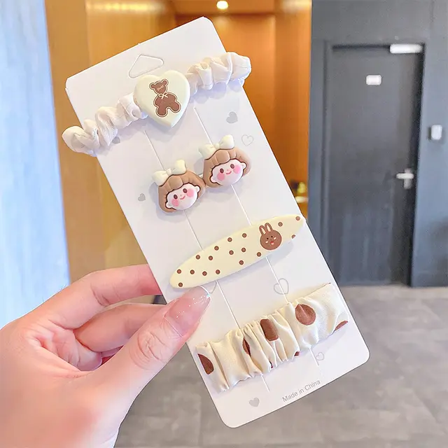 Horsetail Rope Large Intestine Cartoon Animal Cute Hair Accessories 2Style - Shop at LoveMi