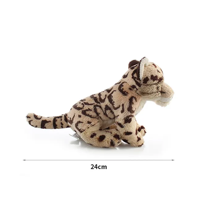 Tiger Leopard Lion Stuffed Animals Plush Toy Real Life Clouded Leopard Yellow - Shop at LoveMi