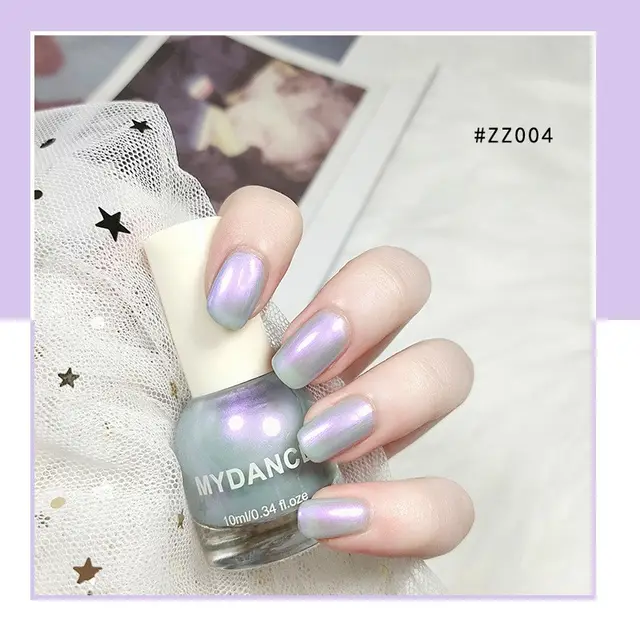 Non peelable Long lasting Pearl Polarized Girl Heart Nail Polish Net Red Fairy Zz004 - Shop at LoveMi