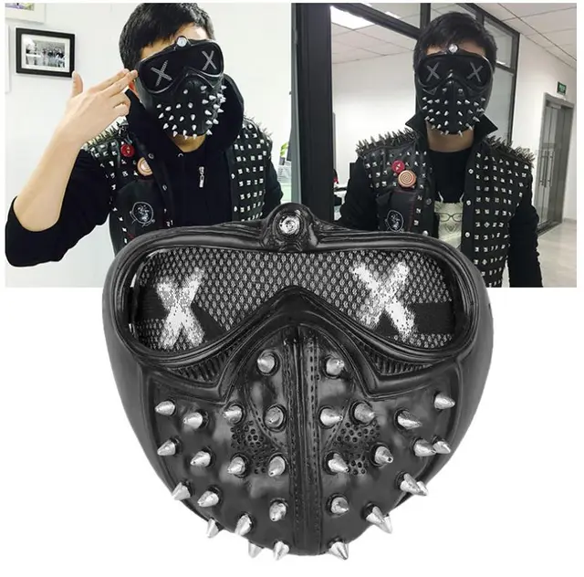 Halloween Punk Demon Watchdog Mask Black - Shop at LoveMi
