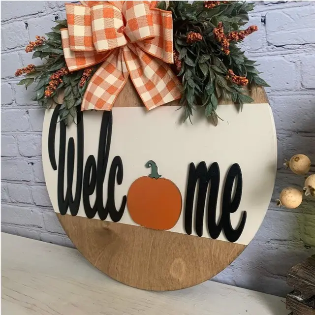 Autumn Halloween Pumpkin House Garland Decoration Dress Up The Atmosphere 18Cm - Shop at LoveMi