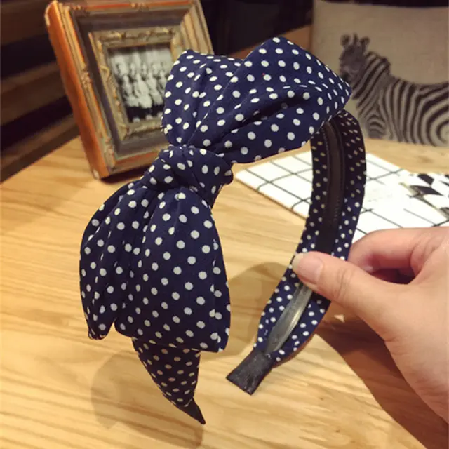 All match Fabric Plaid Big Bow With Teeth Headband 15 Style - Shop at LoveMi