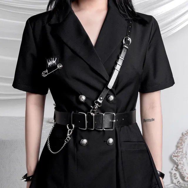 Nightclub Punk Style Fan Personality Style Shoulder Lace PU Decorative Belt Strap Fashion Women 6Style - Shop at LoveMi