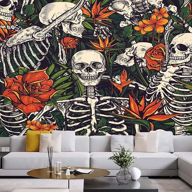 Tapestry Skull Home Decoration Background Cloth K - Shop at LoveMi