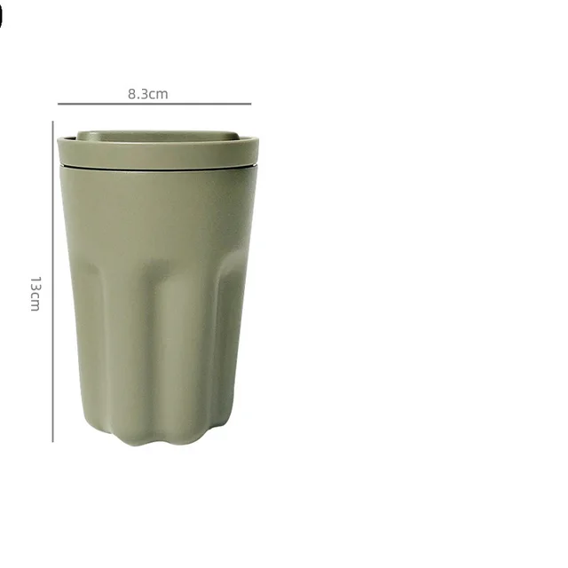 Mini Portable Coffee Cup With Hanging Ears Olive Green - Shop at LoveMi