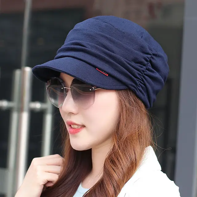 Korean Version Of The New Autumn And Winter Knitted Hat Navy Blue - Shop at LoveMi