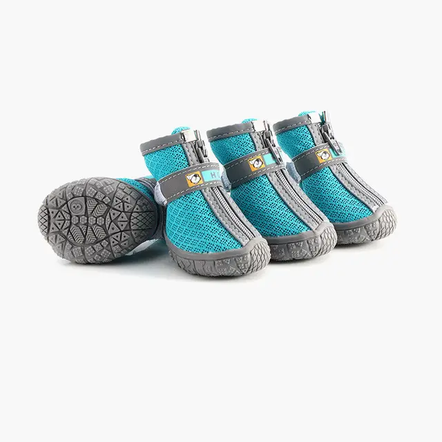 Teddy Bichon Pomeranian Corgi Pet Shoes Lake Blue 9Hole Mesh - Shop at LoveMi