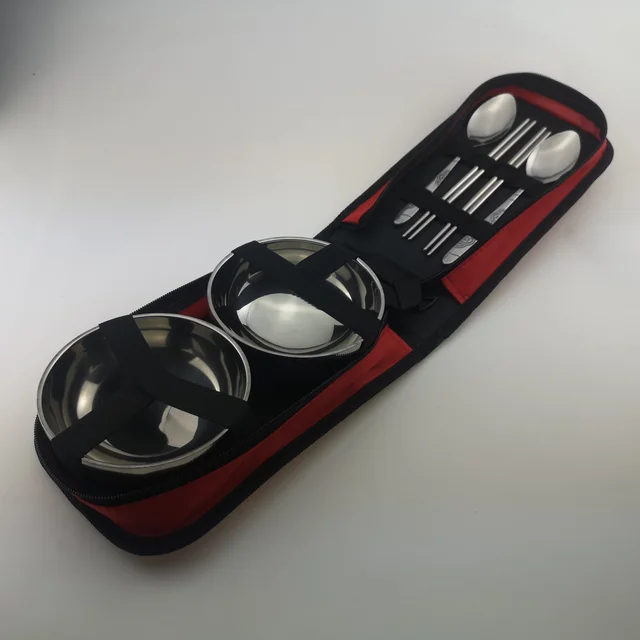 Outdoor Tableware Bowl Stainless Steel Folding Supplies Portable Bowls 6Style - Shop at LoveMi