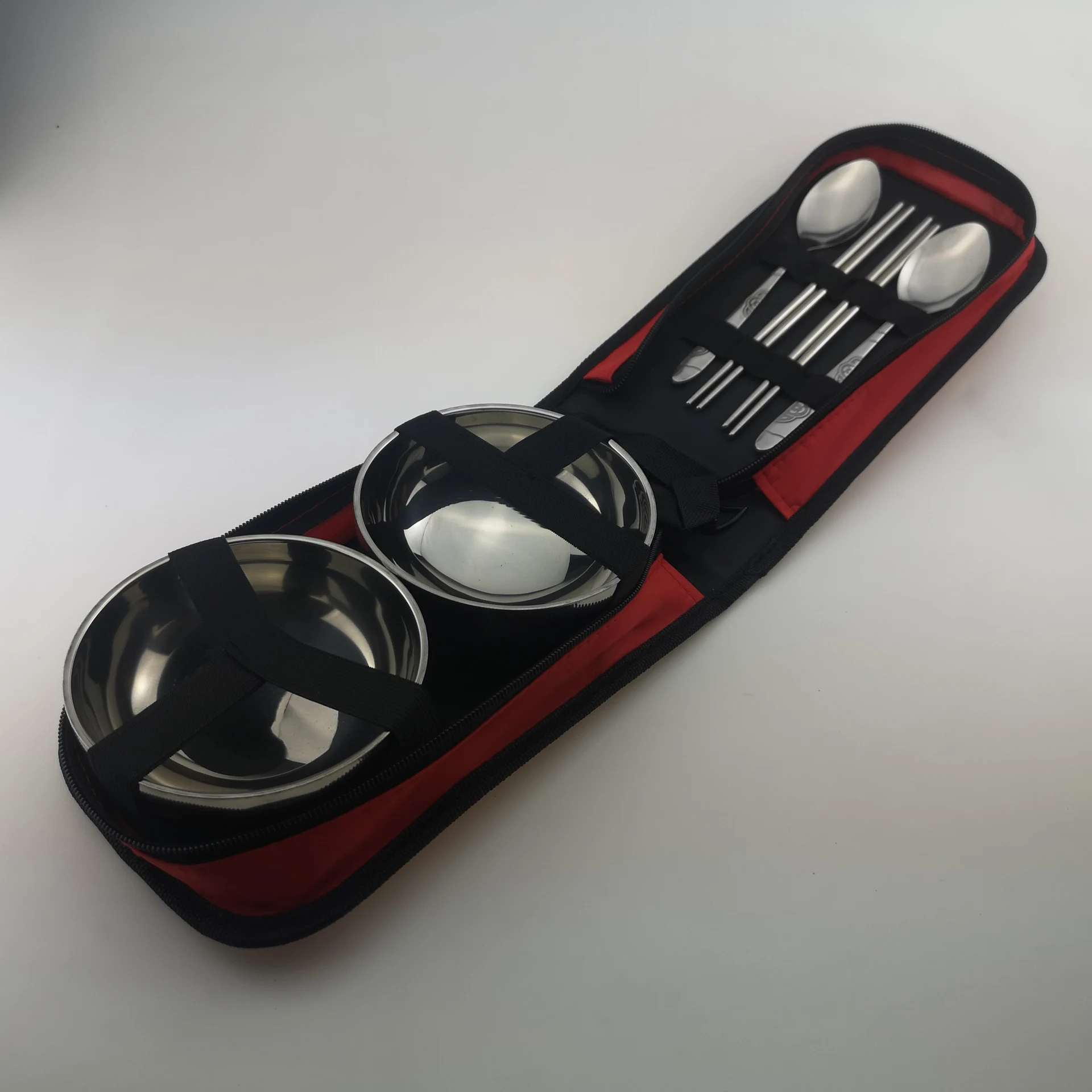 Outdoor Tableware Bowl Stainless Steel Folding Supplies Portable Bowls - 6Style