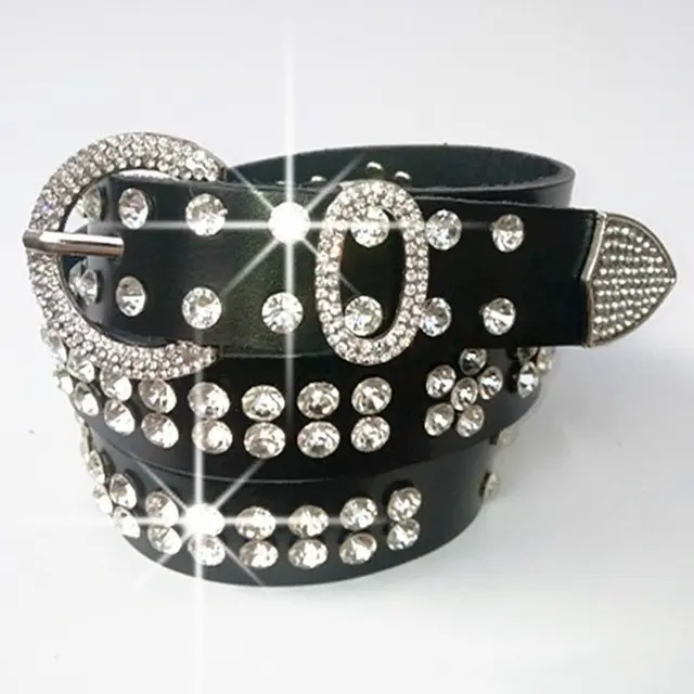Korean Fashion Ladies Personality Leather Belt Black - Shop at LoveMi