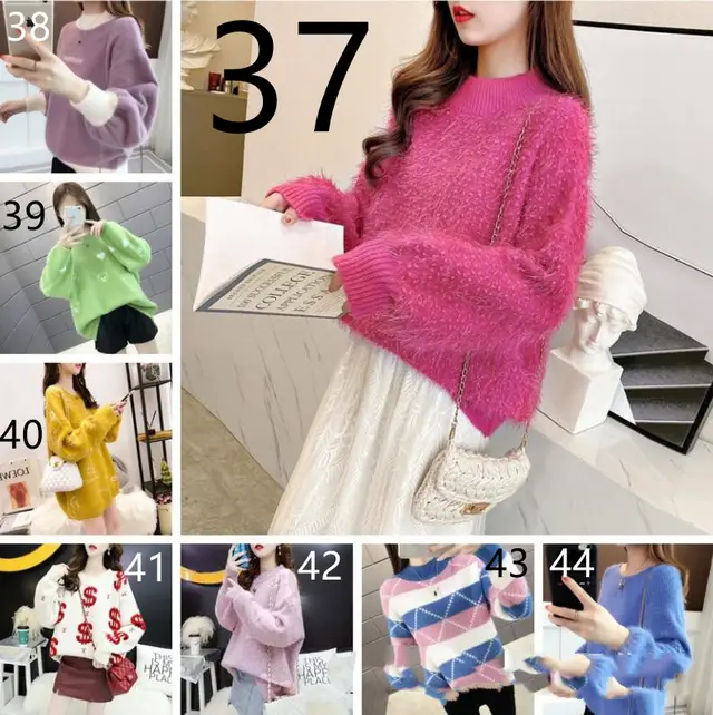 Women's Thick Needle Thick Sweater Loose Miscellaneous Style Stall 39Style - Shop at LoveMi