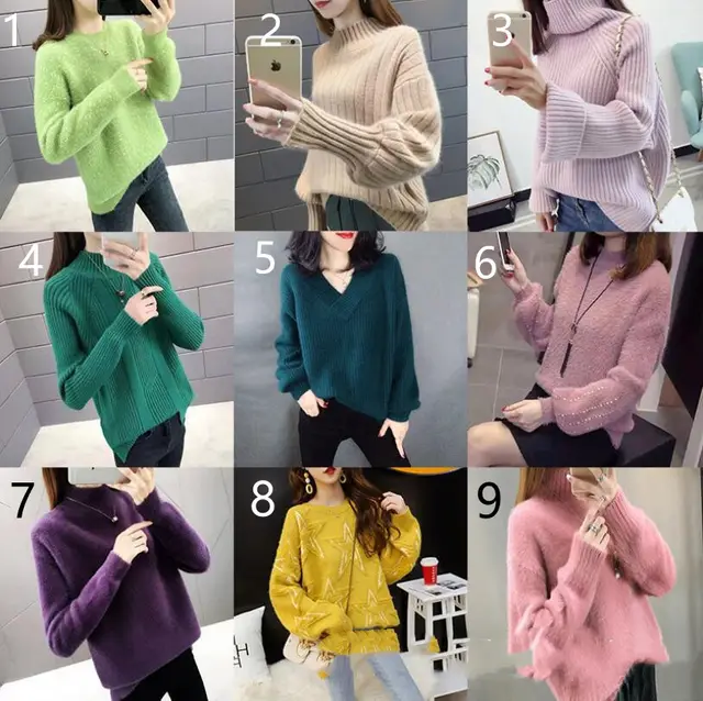 Women's Thick Needle Thick Sweater Loose Miscellaneous Style Stall 7 Style - Shop at LoveMi