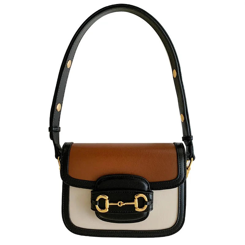 Atmospheric French Niche Design Sense, High End Light Luxury Crossbody Shoulder Bag Brown - Shop at LoveMi