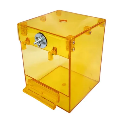 External Bird Bath Transparent Bath Square Basin Bird Supplies Pet Supplies Yellow - Shop at LoveMi