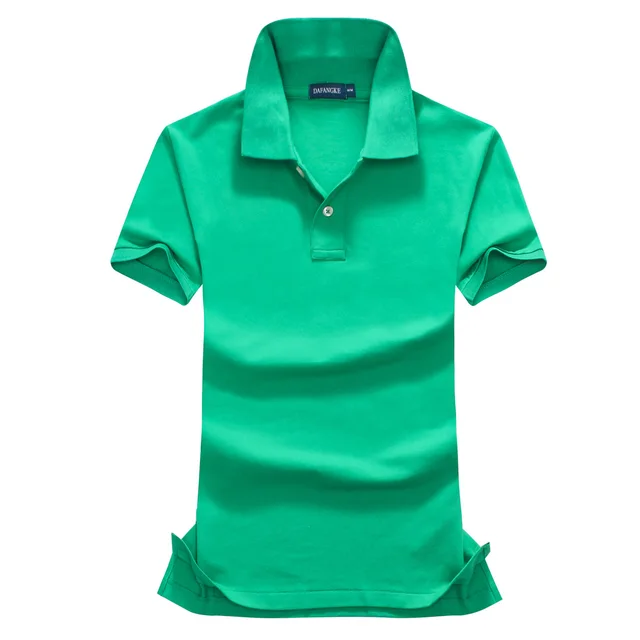 Ladies Micro elastic Cotton Short Sleeve Top Lapel T Shirt Office Embroidered Knit Shirt Green - Shop at LoveMi