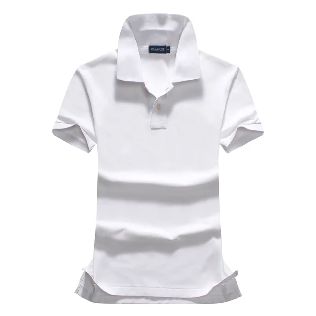 Ladies Micro elastic Cotton Short Sleeve Top Lapel T Shirt Office Embroidered Knit Shirt White - Shop at LoveMi