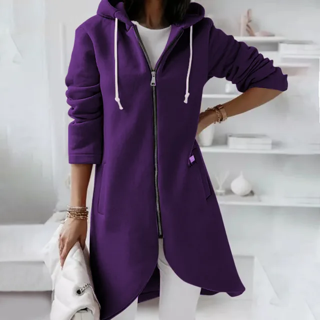New Style Street Sweater Zipper For Autumn And Winter Purple - Shop at LoveMi