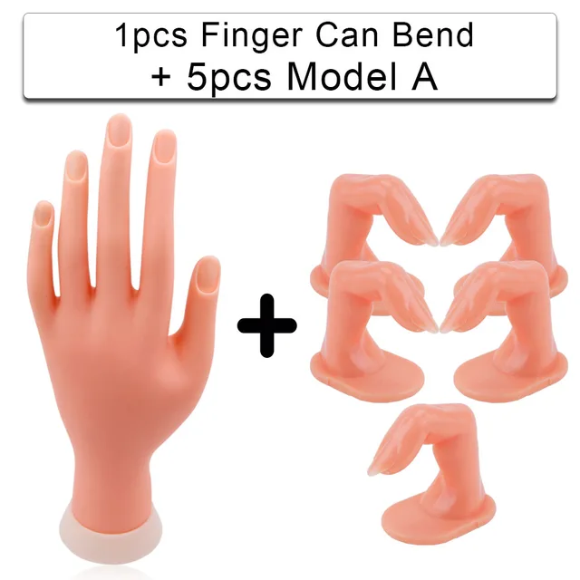 Simulation Of Finger Bending Of Model Inserting Nail Display Stand H - Shop at LoveMi