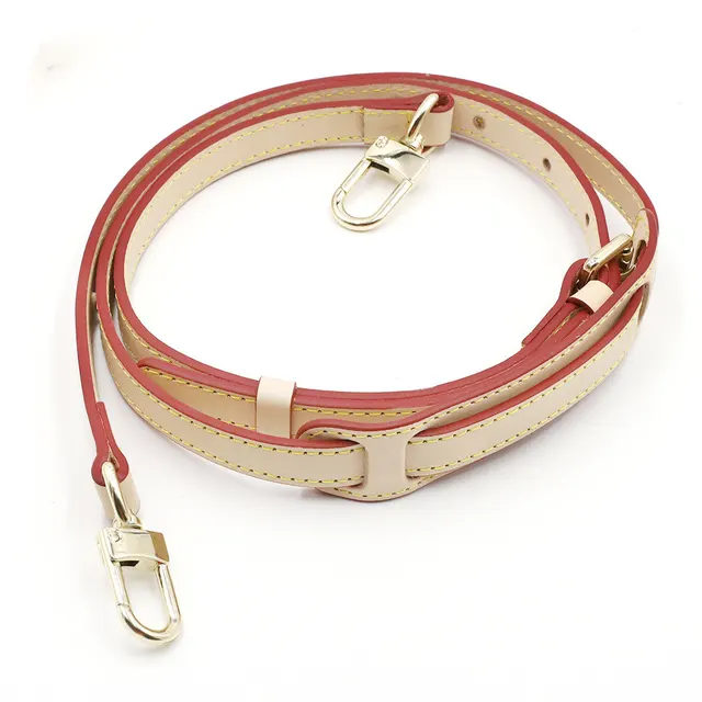 Leather Gasket Bag With Shoulder Strap Accessories Natural Gold Buckle - Shop at LoveMi
