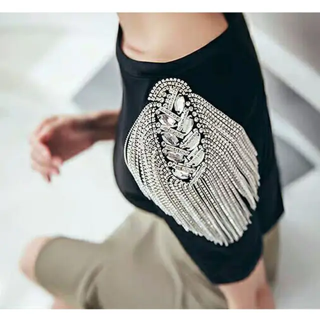 Exaggerated Dress Coat With Fringed Epaulettes Silver - Shop at LoveMi
