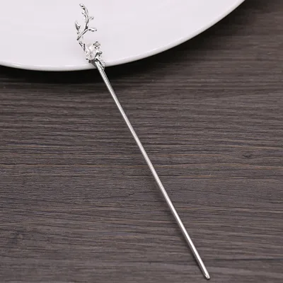 Alloy Hairpin God Stick Hairpin Ancient Style Shaking Hair Accessories Hanfu Accessories Silver - Shop at LoveMi